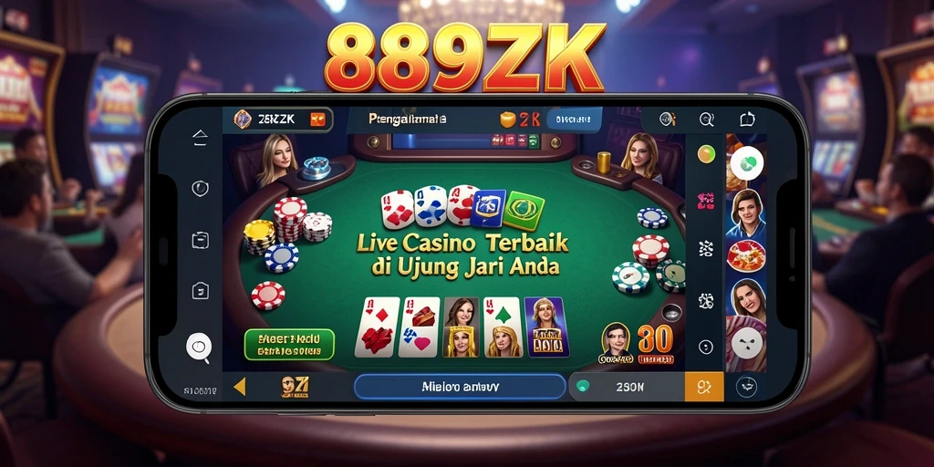 Gameplay Live Casino yang realistis dan menarik di 889ZK.