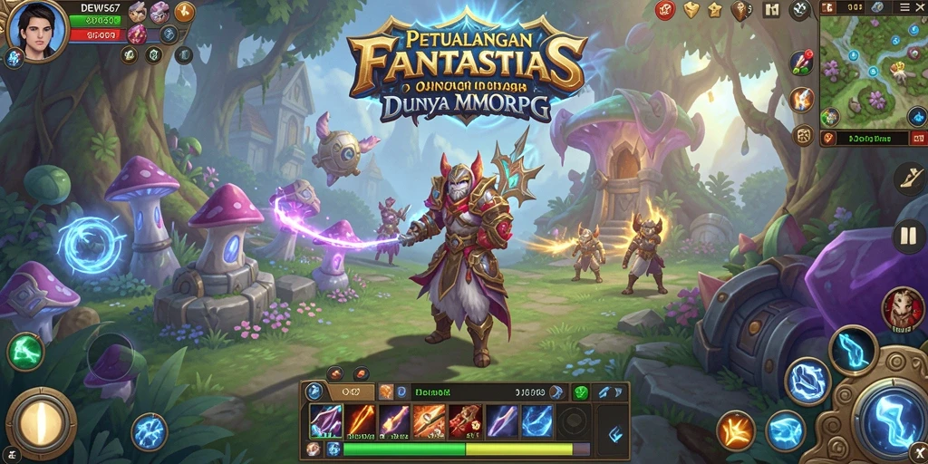 Tampilan gameplay DEWI567 yang memukau dalam dunia MMORPG.