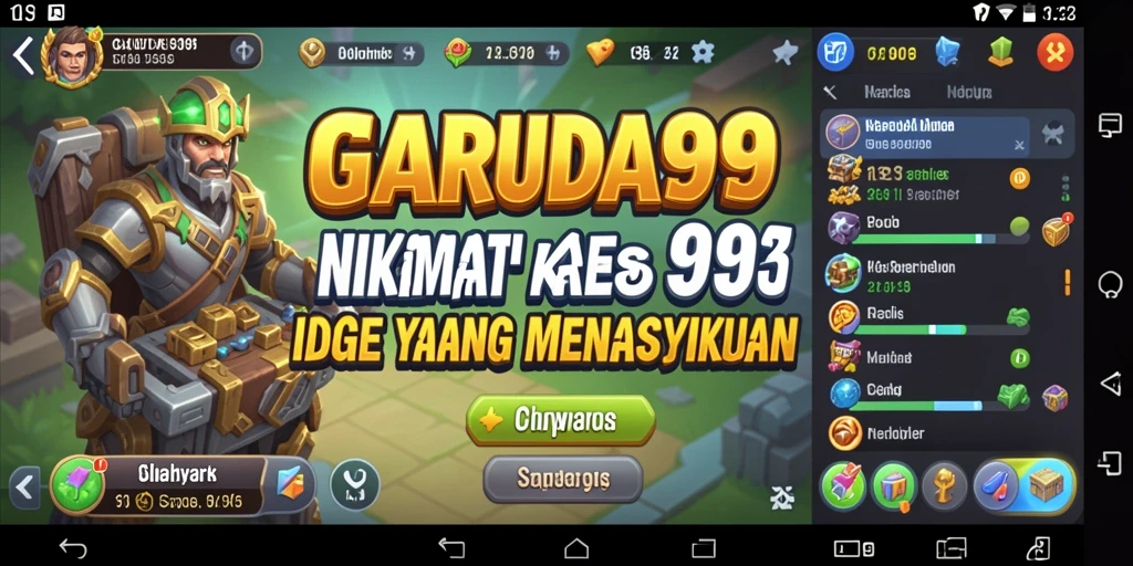Tangkapan layar dari gameplay <strong>GARUDA999</strong>, menunjukkan aksi dan strategi permainan Idle.