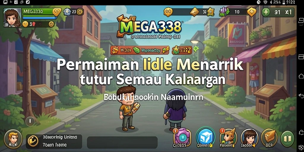 Tampilan gameplay santai dan interaktif dari MEGA338