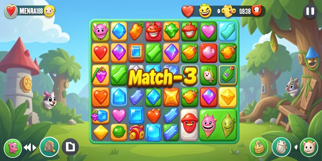 Tampilan gameplay <strong>MENARA188</strong> dengan penuh warna dan keseruan.