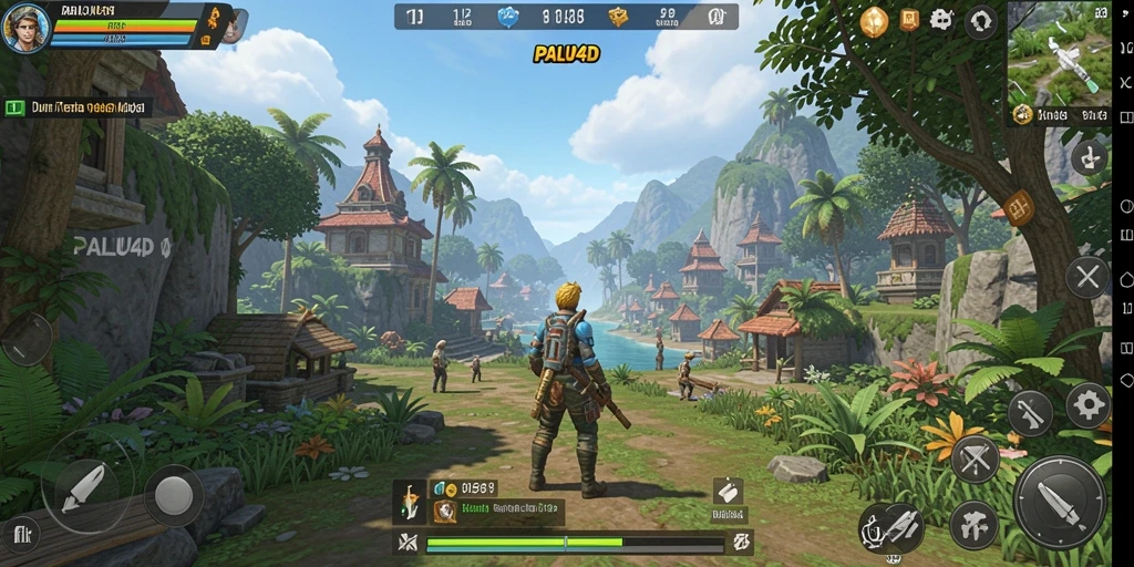 Tampilan menarik gameplay dunia terbuka PALU4D yang mendebarkan.