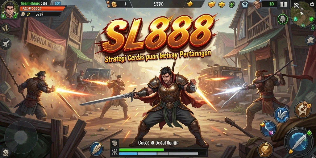 Tampilan gameplay strategi yang mendebarkan dan menawan.