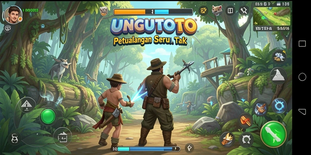Tampilan gameplay seru dan menantang di UNGUTOTO.